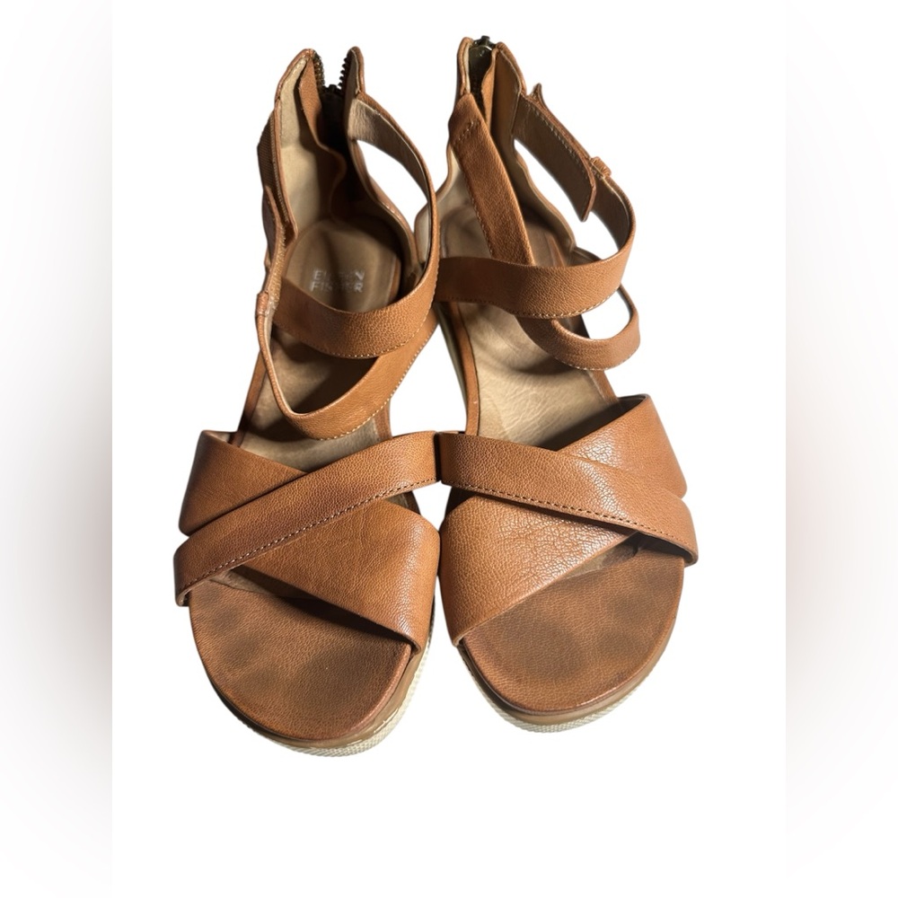 Eileen Fisher Tan Strappy Sandals